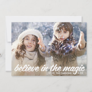 Cartes Pour Fêtes Annuelles Croyez en la Magic Holiday Card