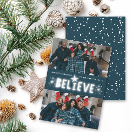 Cartes Pour Fêtes Annuelles Croyez les étoiles brillantes Religieux Noël 2 Pho