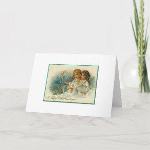 Cartes Pour Fêtes Annuelles Cru - anges musicaux de Noël,