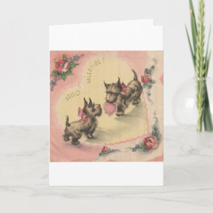 Cartes Pour Fêtes Annuelles Cru - bonjour, Valentine ! Scotties