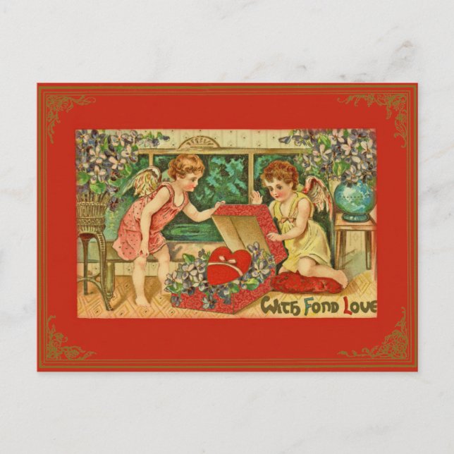 Cartes Pour Fêtes Annuelles Cru/carte postale antique de Valentine (Devant)