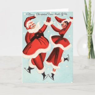 Cartes Pour Fêtes Annuelles Cru - Joyeux Noël de tous les deux nous,