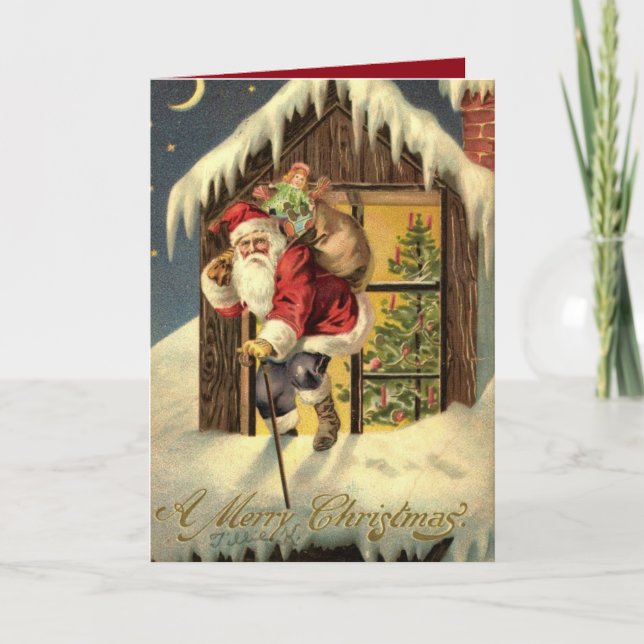 Cartes Pour Fêtes Annuelles Cru : Noël - (Devant)