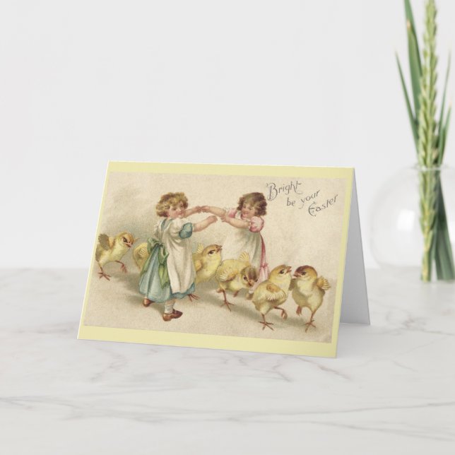 Cartes Pour Fêtes Annuelles Cru - Pâques lumineuse, (Devant)