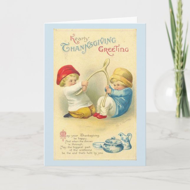 Cartes Pour Fêtes Annuelles Cru - salutations chaleureuses de thanksgiving, (Devant)