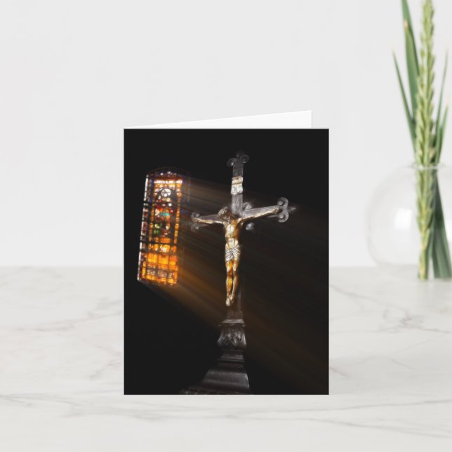 Cartes Pour Fêtes Annuelles Crucifix (Devant)