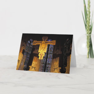 Cartes Pour Fêtes Annuelles Crucifix au-dessus du Haut-autel à Père Noël