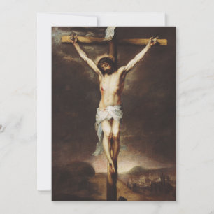 Cartes Pour Fêtes Annuelles Crucifixion par Bartolome Esteban Murillo
