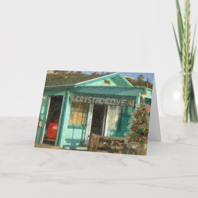 Cartes Pour Fêtes Annuelles Crystal Cove Holiday Beach Shack (Devant)