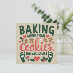 Cartes Pour Fêtes Annuelles Cuire plus que des biscuits ce Noël Grossesse 