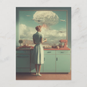 Cartes Pour Fêtes Annuelles Cuisine Rétro Atomique Art Surréaliste