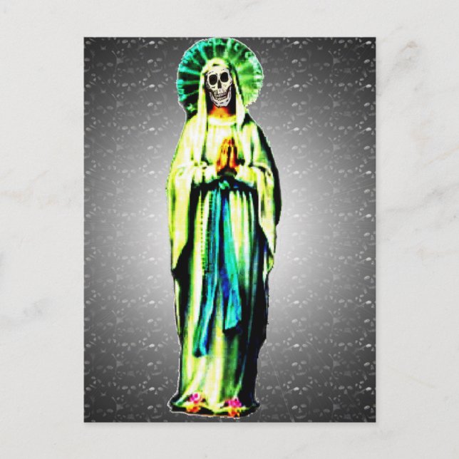 Cartes Pour Fêtes Annuelles Culte de Père Noël Muerte (Devant)
