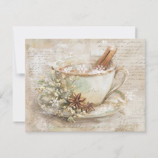 Cartes Pour Fêtes Annuelles Cup of hot chocolate (Devant)
