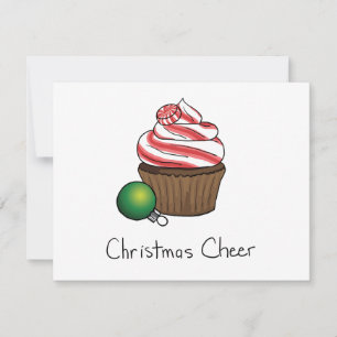 Cartes Pour Fêtes Annuelles Cupcake de Noël