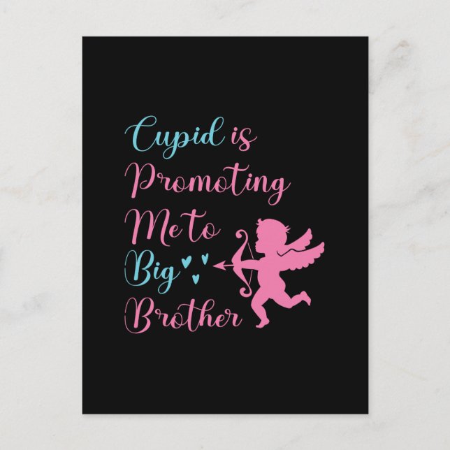 Cartes Pour Fêtes Annuelles Cupid Me Promet À Big Brother Valentine (Devant)