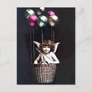 Cartes Pour Fêtes Annuelles Cupid vintage
