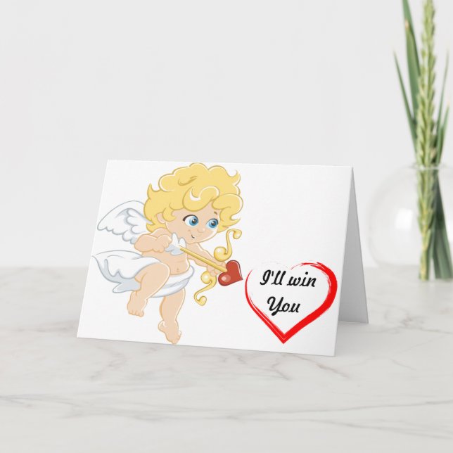 Cartes Pour Fêtes Annuelles Cupidé (Devant)