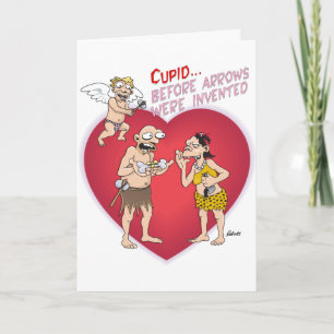 Cartes Pour Fêtes Annuelles CUPIDON préhistorique Valentine