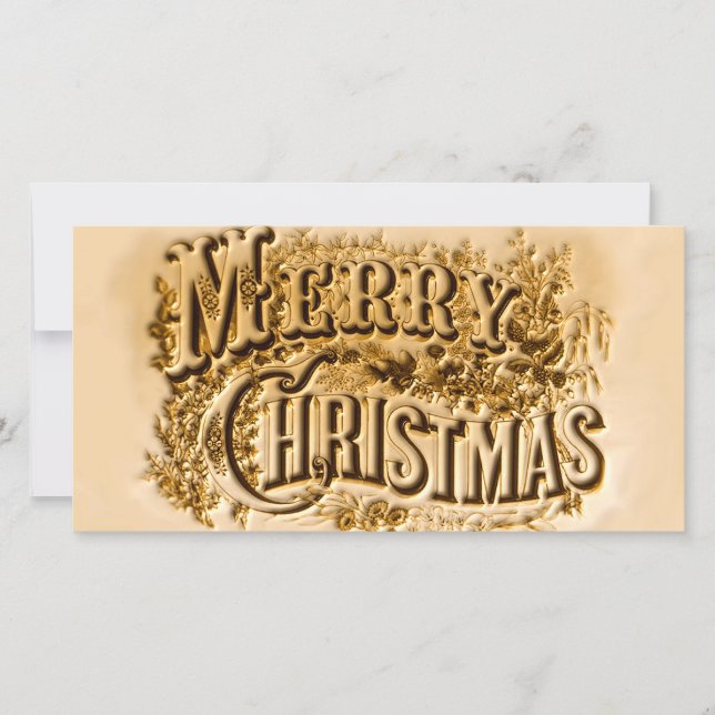 Cartes Pour Fêtes Annuelles Currier et Noël d'Ives un Joyeux (Devant)