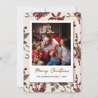Cartes Pour Fêtes Annuelles Custom Family Photo Christmas Card