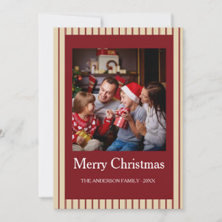 Cartes Pour Fêtes Annuelles Custom Family Photo Christmas Card