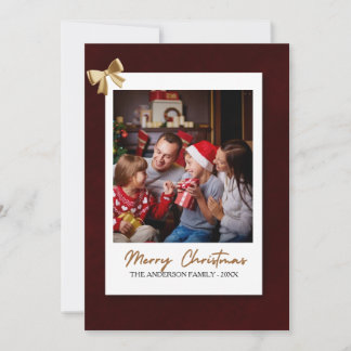 Cartes Pour Fêtes Annuelles Custom Family Photo Christmas Card