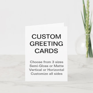 Cartes Pour Fêtes Annuelles Custom Personalized 4.25"x5.5"