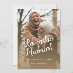 Cartes Pour Fêtes Annuelles CUSTOM Ramadan Moubarak Photo de l'Aïd Moubarak
