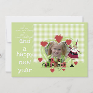 Cartes Pour Fêtes Annuelles Customisé Ajouter photo Merry Christmas Card