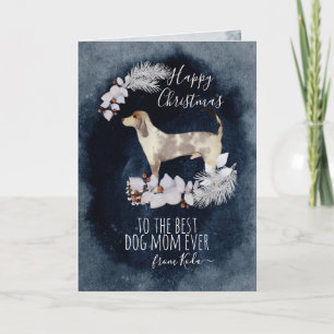 Cartes Pour Fêtes Annuelles Customisé American Leopard Hound Maman Noël