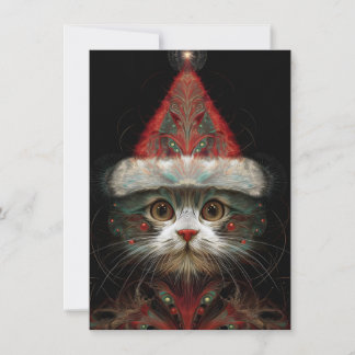 Cartes Pour Fêtes Annuelles Cute Abstract Cat Christmas Cards