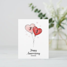 Cartes Pour Fêtes Annuelles Cute Anniversary Card Personalized Couple Gift