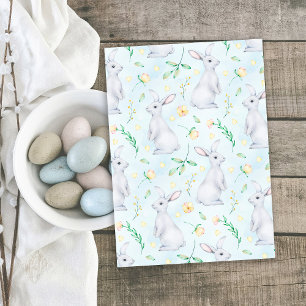 Cartes Pour Fêtes Annuelles Cute Bunnies Pâques Aquarelle Motif