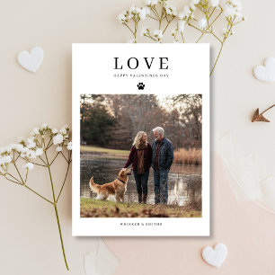 Cartes Pour Fêtes Annuelles Cute Chien Valentines Golden Retriever Family Phot
