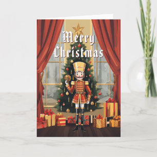 Cartes Pour Fêtes Annuelles Cute Classique Casse-Noisette En Bois Personnalisé
