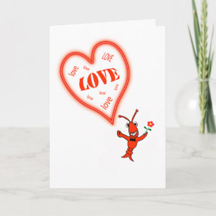 Cartes Pour Fêtes Annuelles Cute Crawfish