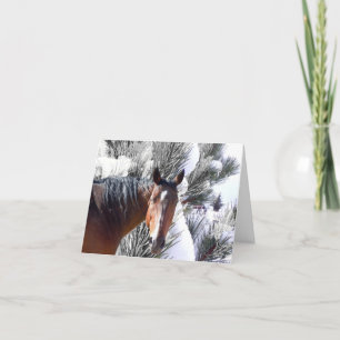 Cartes Pour Fêtes Annuelles Cute Feliz Navidad Horse Noël espagnol