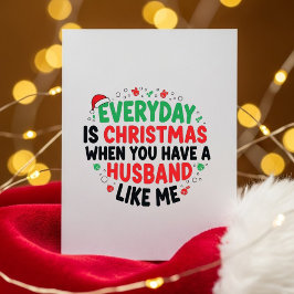 Cartes Pour Fêtes Annuelles Cute Funny Xmas Card Wife Gift From Husband