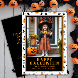 Cartes Pour Fêtes Annuelles Cute Ghouls Classic Custom Halloween Photo