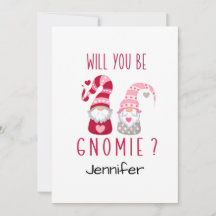 Cute Gnome Personnalisé Romantique Saint-Valentin