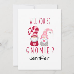 Cartes Pour Fêtes Annuelles Cute Gnome Personnalisé Romantique Saint-Valentin
