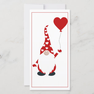 Cartes Pour Fêtes Annuelles Cute Gnome Saint-Valentin