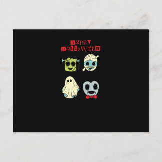 Cartes Pour Fêtes Annuelles Cute Halloween Monsters Postcard - Funny Boo Be