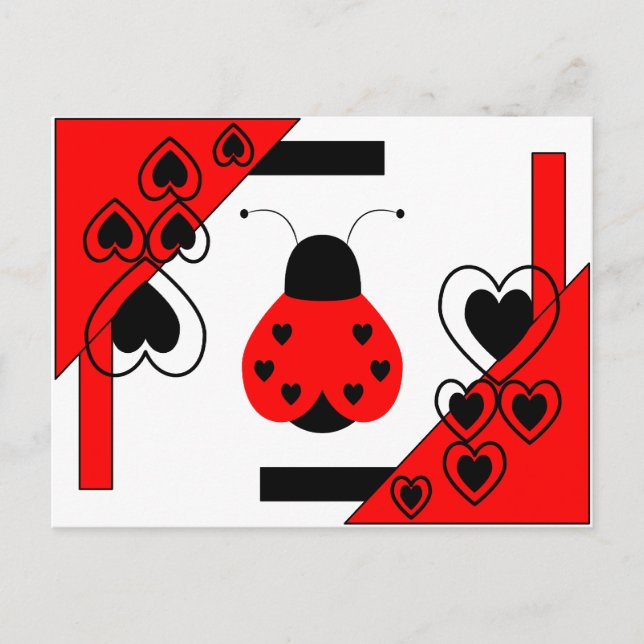 Cartes Pour Fêtes Annuelles Cute Heart (Devant)