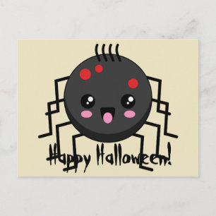 Cartes Pour Fêtes Annuelles Cute Kawaii Spider   Ajouter son propre texte