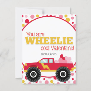 Cartes Pour Fêtes Annuelles Cute Kids Classroom Saint Valentin Monster Truck