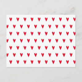Cartes Pour Fêtes Annuelles Cute Little Red Hearts Motifs Saint-Valentin