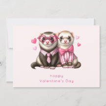 Cute Otter Couple dans Love Valentine's Day
