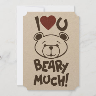 Cartes Pour Fêtes Annuelles Cute ours Valentine