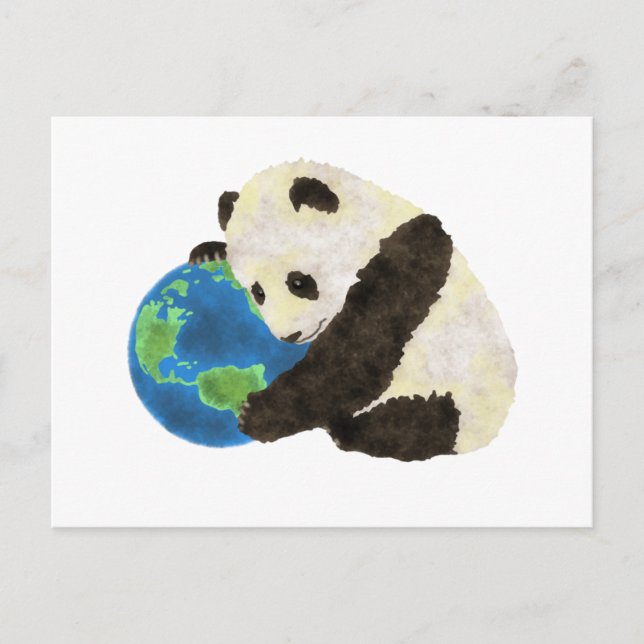 Cartes Pour Fêtes Annuelles Cute Panda (Devant)